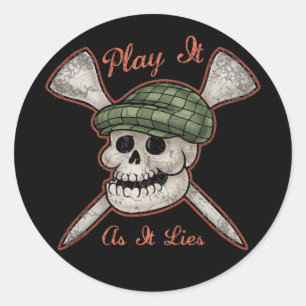 Play It As It Lies Classic Round Sticker