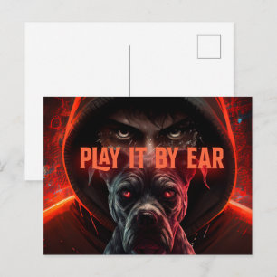 Play it by ear postcard