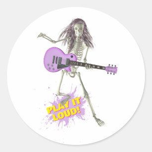 Play It Loud! Classic Round Sticker
