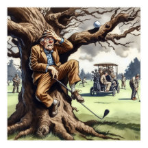 Play It Where It Lies - Golf Art Print