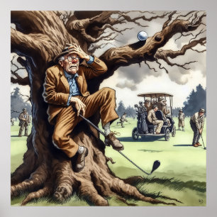 Play It Where It Lies - Golf Art Print