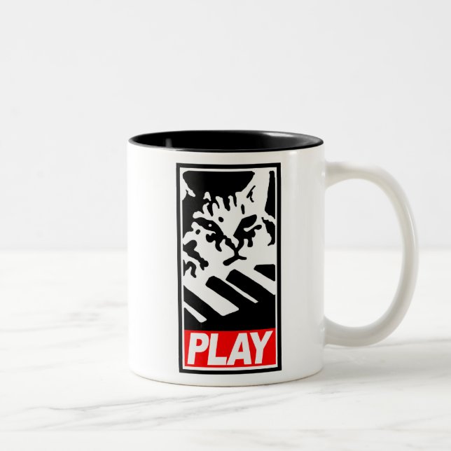 Play Keyboard Cat Mug (Right)