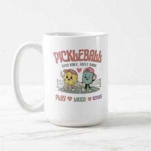 Play Laugh Repeat Pickleball Mug Cute Kawaii Pic