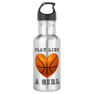 play like a girl basketball 532 ml water bottle
