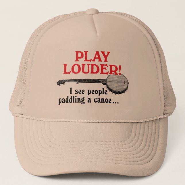 Play Louder Trucker Hat (Front)