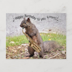 Play Me Some Jazz Birthday Postcard