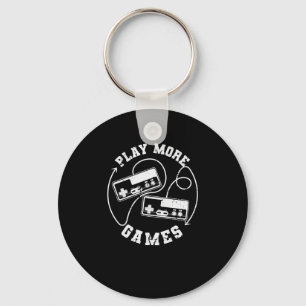 Play More Games Key Ring