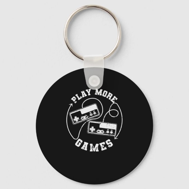 Play More Games Videospiele Konsole Key Ring (Front)