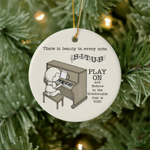 Play On Ceramic Ornament