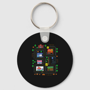 Play on dads back city map race track tired dads key ring