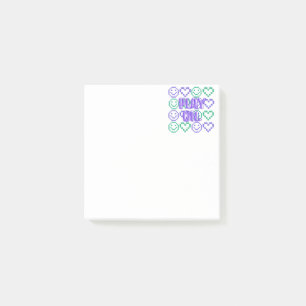 Play On & Gaming Style Pixelated Elements Post-it Notes