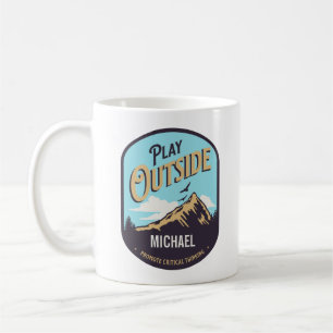Play Outside Promote Critical Thinking Coffee Mug