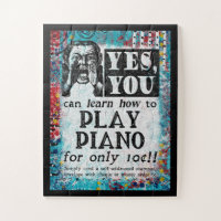 Play Piano - Funny Vintage Ad