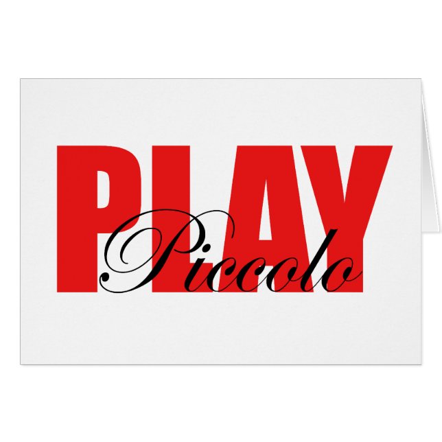Play Piccolo (Front Horizontal)