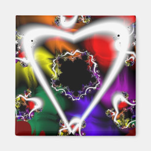 Play Rainbow Fractal Art Magnet