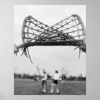 Play starts in a lacrosse team with the draw.Two