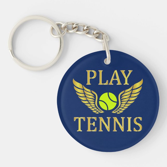 Play tennis key ring (Front)