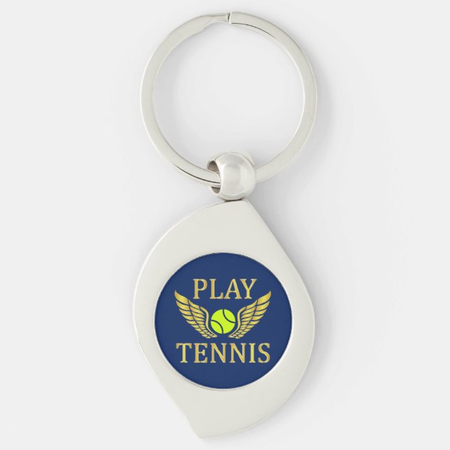 Play tennis key ring (Front)
