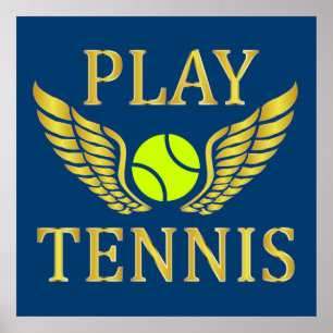 Play tennis poster