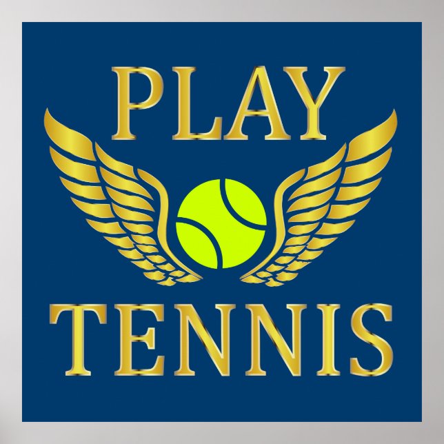 Play tennis poster (Front)