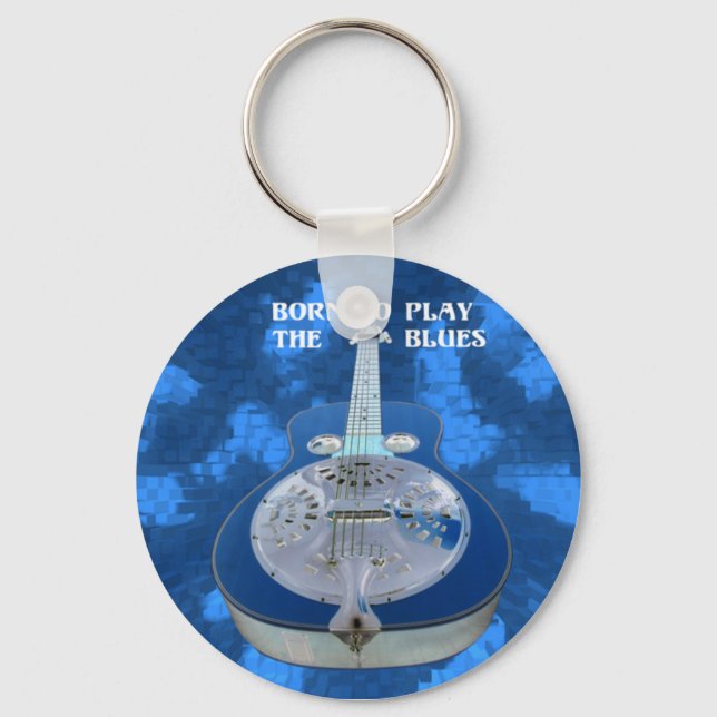 Play the Blues Keychain (Front)