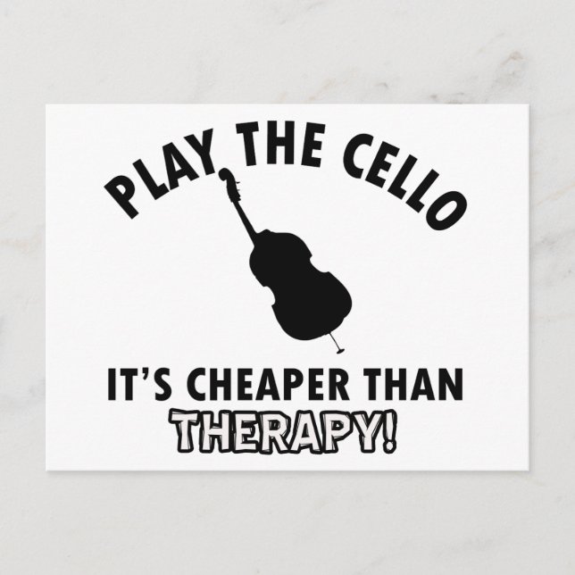 Play the   cello postcard (Front)