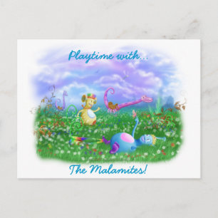 Play Time at Twisty Twicks Garden! Postcard