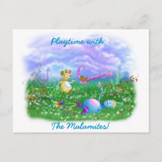 Play Time at Twisty Twicks Garden! Postcard