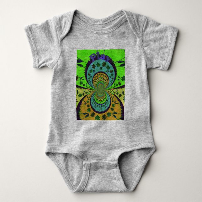 Play Time Custom Baby Romper Baby Bodysuit (Front)