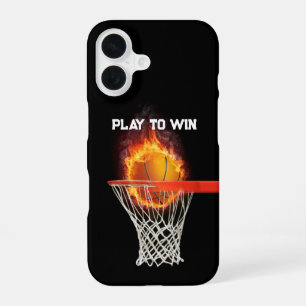 PLAY TO WIN Basketball Sport Gifts iPhone 16 Case