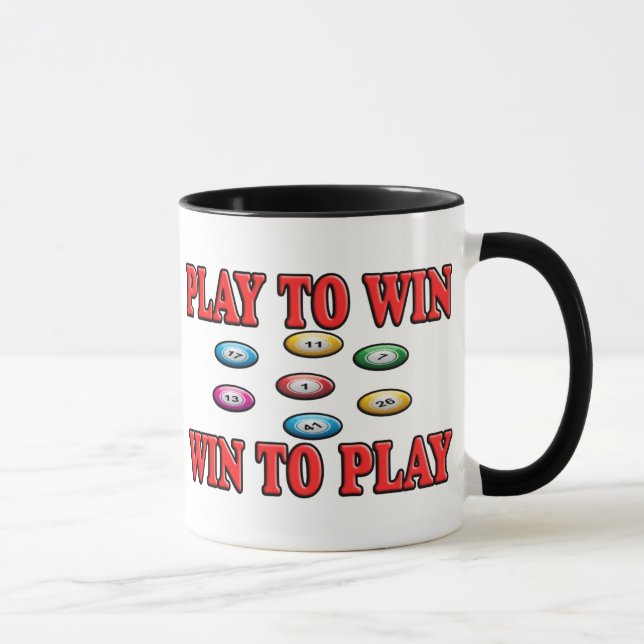 Play To Win - Win To Play - Keno Mug (Right)