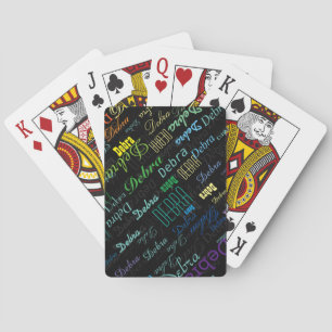 play with colorful names playing cards