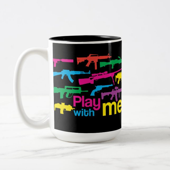 Play with me! mug - black-multicolor (Left)