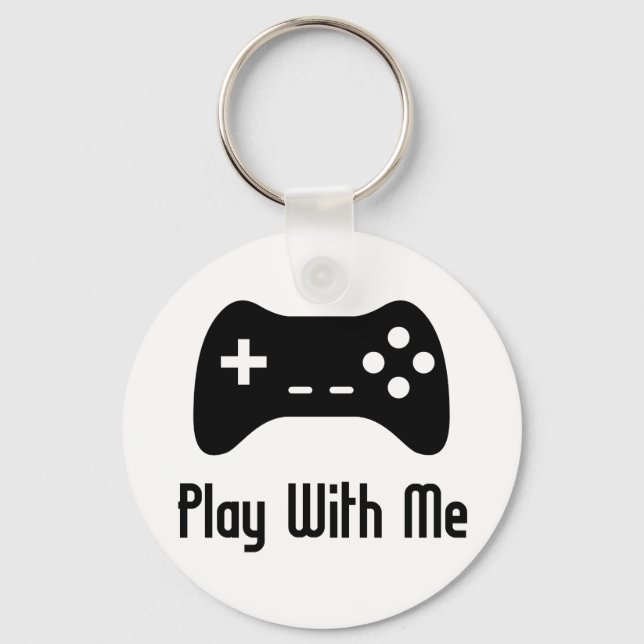 Play With Me Video Game Key Ring (Front)