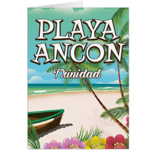 Playa Ancón Trinidad travel poster