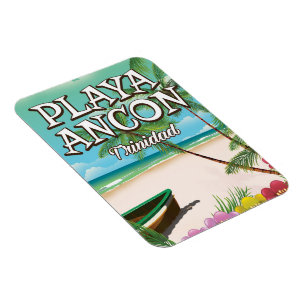 Playa Ancón Trinidad travel poster Magnet