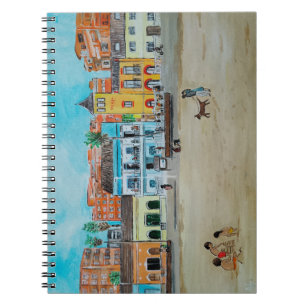 Playa de la Malvarrosa Painting by Alfred Fox Notebook