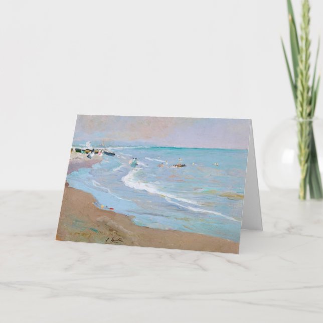 Playa de Valencia | Joaquín Sorolla Card (Front)