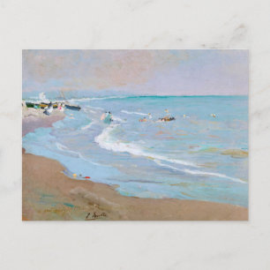 Playa de Valencia   Joaquín Sorolla Postcard