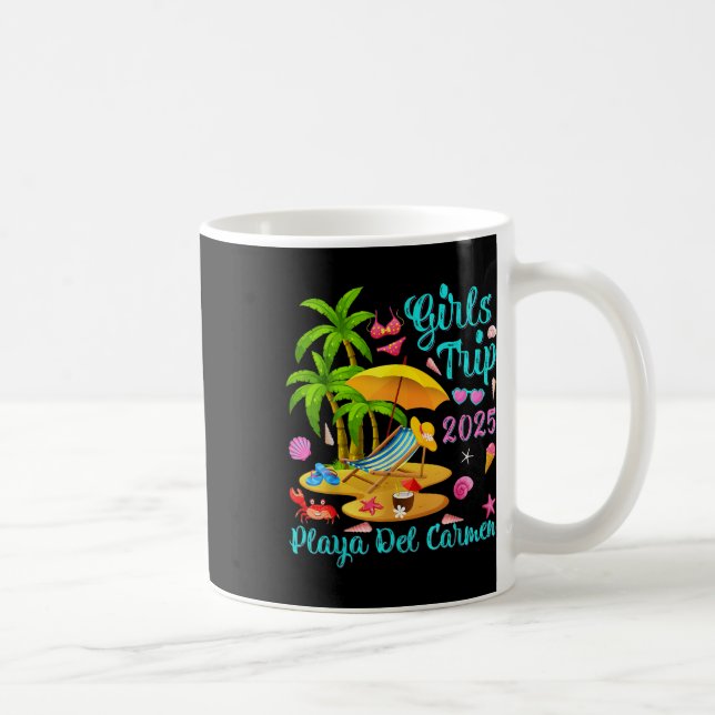 Playa Del Carmen Beach Mexico Summer Girls Trip 20 Coffee Mug (Right)