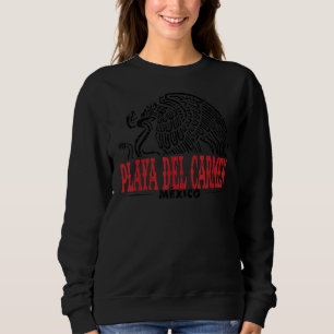 Playa Del Carmen Mexico Eagle Retro Vintage Distre Sweatshirt