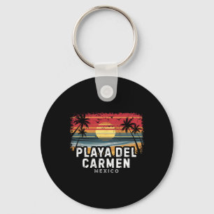 Playa Del Carmen Mexico Surfboard Beach Key Ring