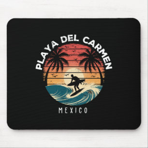 Playa Del Carmen Mexico Surfboard Waves Beach Mouse Pad