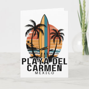 Playa Del Carmen Mexico Surfing Surfer _1 Card