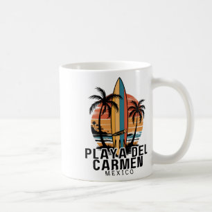 Playa Del Carmen Mexico Surfing Surfer _1 Coffee Mug