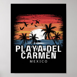 Playa Del Carmen Mexico Surfing Surfer Poster