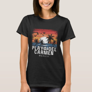 Playa Del Carmen Mexico Surfing Surfer T-Shirt