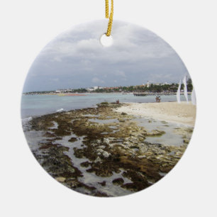 Playa del Carmen, Quintana Roo Mexico Ceramic Ornament