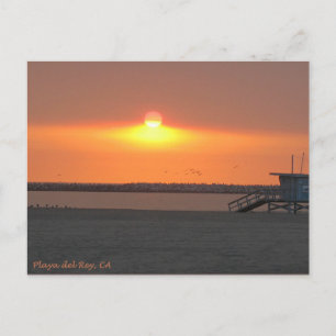 Playa del Rey Sunset - Mike Izzo Postcard