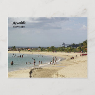 Playa en Aguadilla Puerto Rico Postcard